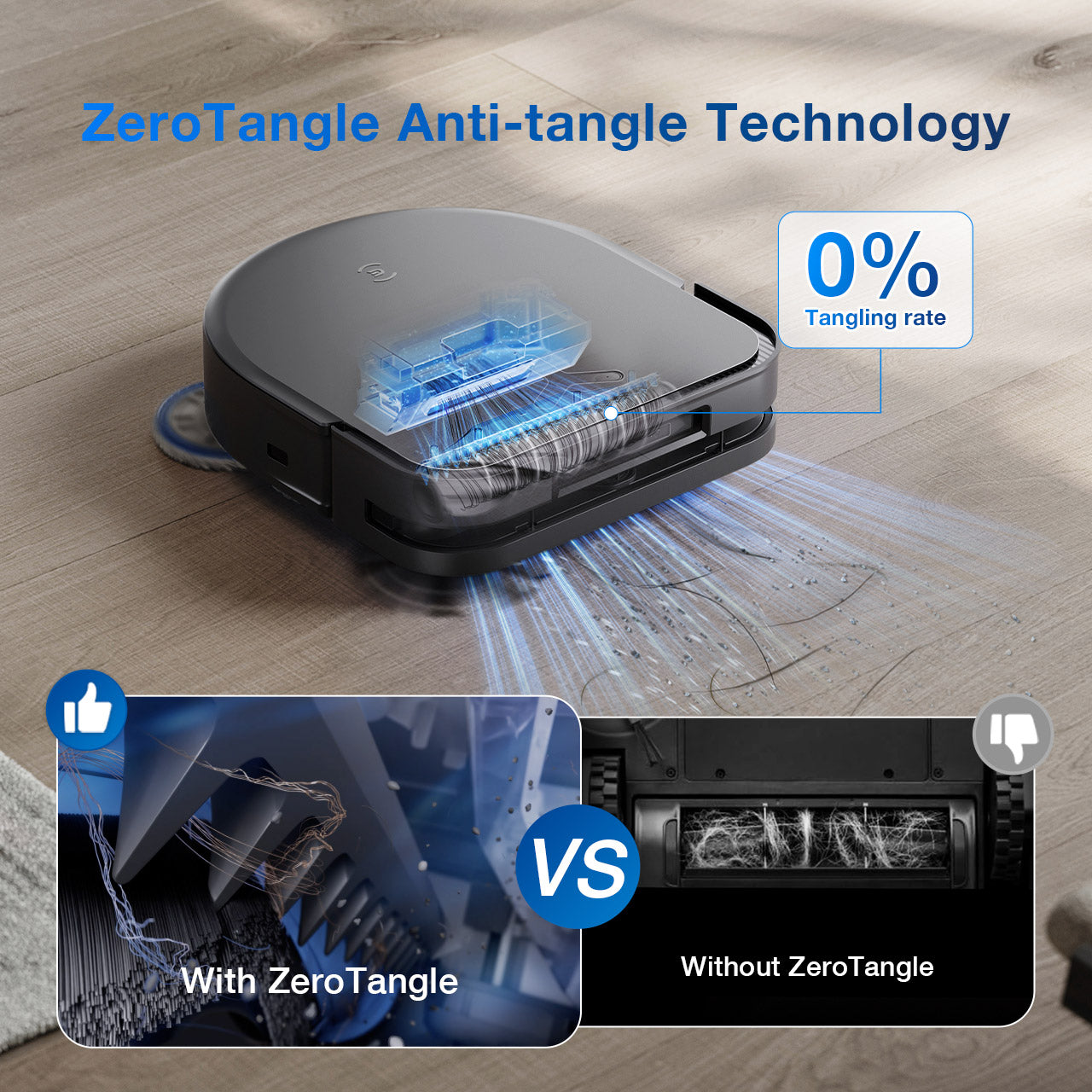 Ecovacs Deebot X5 Pro Omni Robotic Vacuum - Anti Tangle Technology