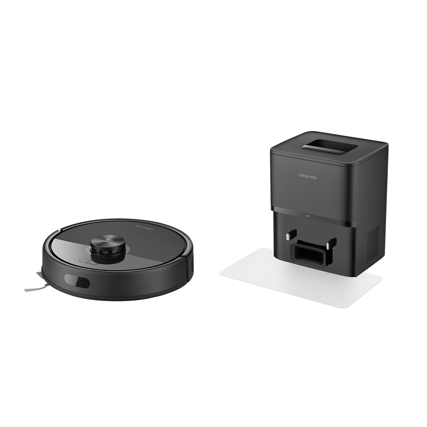 Roborock Q7T+ Robot Vacuum & Mop Cleaner Black Image 1