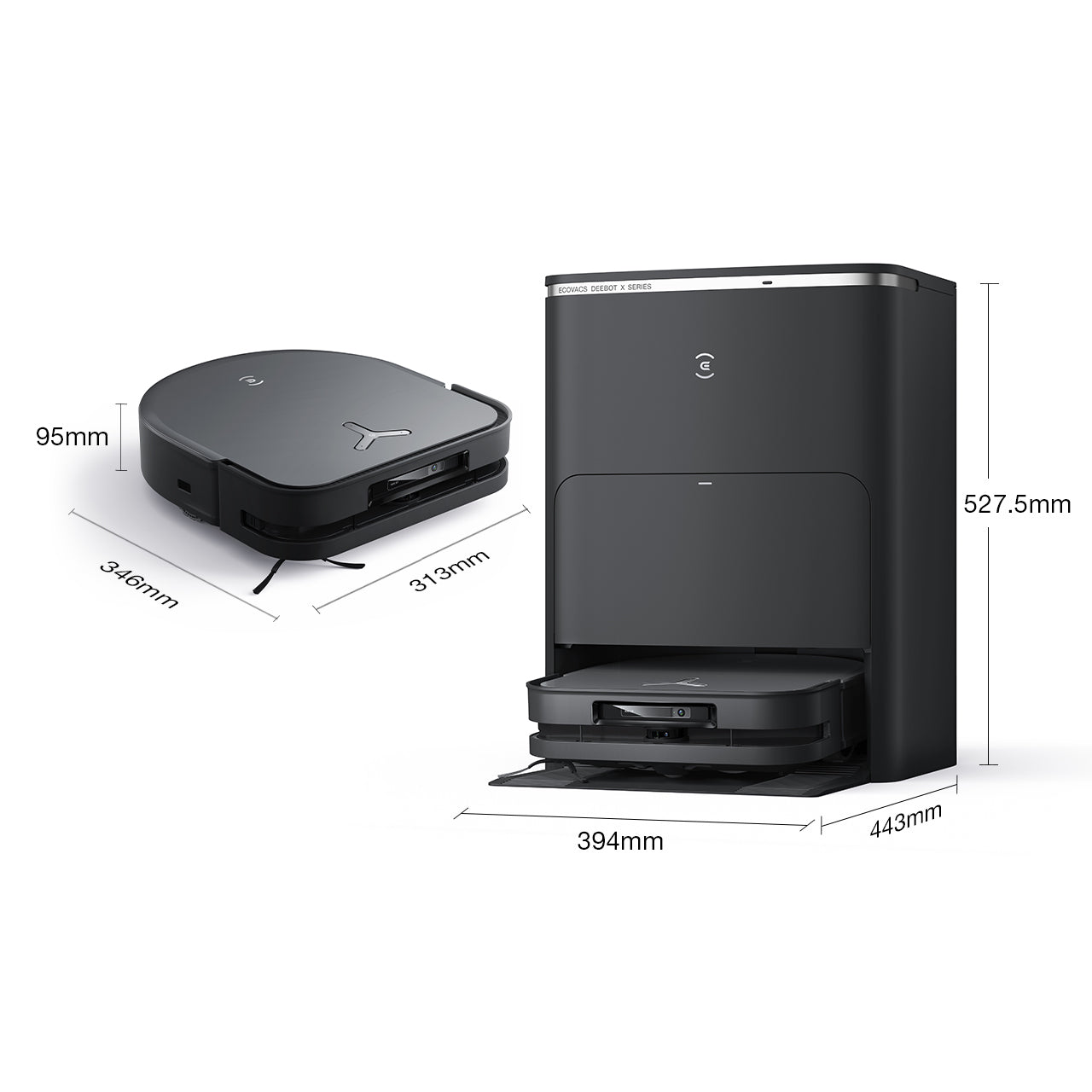 Ecovacs DEEBOT X5 Pro Omni Robot Vacuum & Mop (Black) - Tech Sales