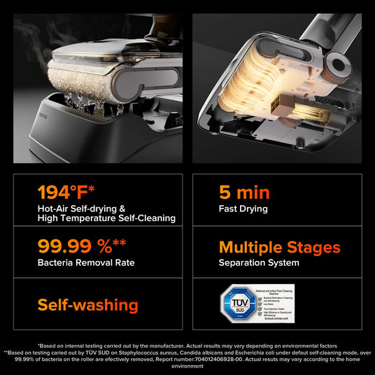 Roborock F25 ACE Wet and Dry Vacuum Cleaner plus Free Roborock Genuine Floor Cleaner at TSO image 3