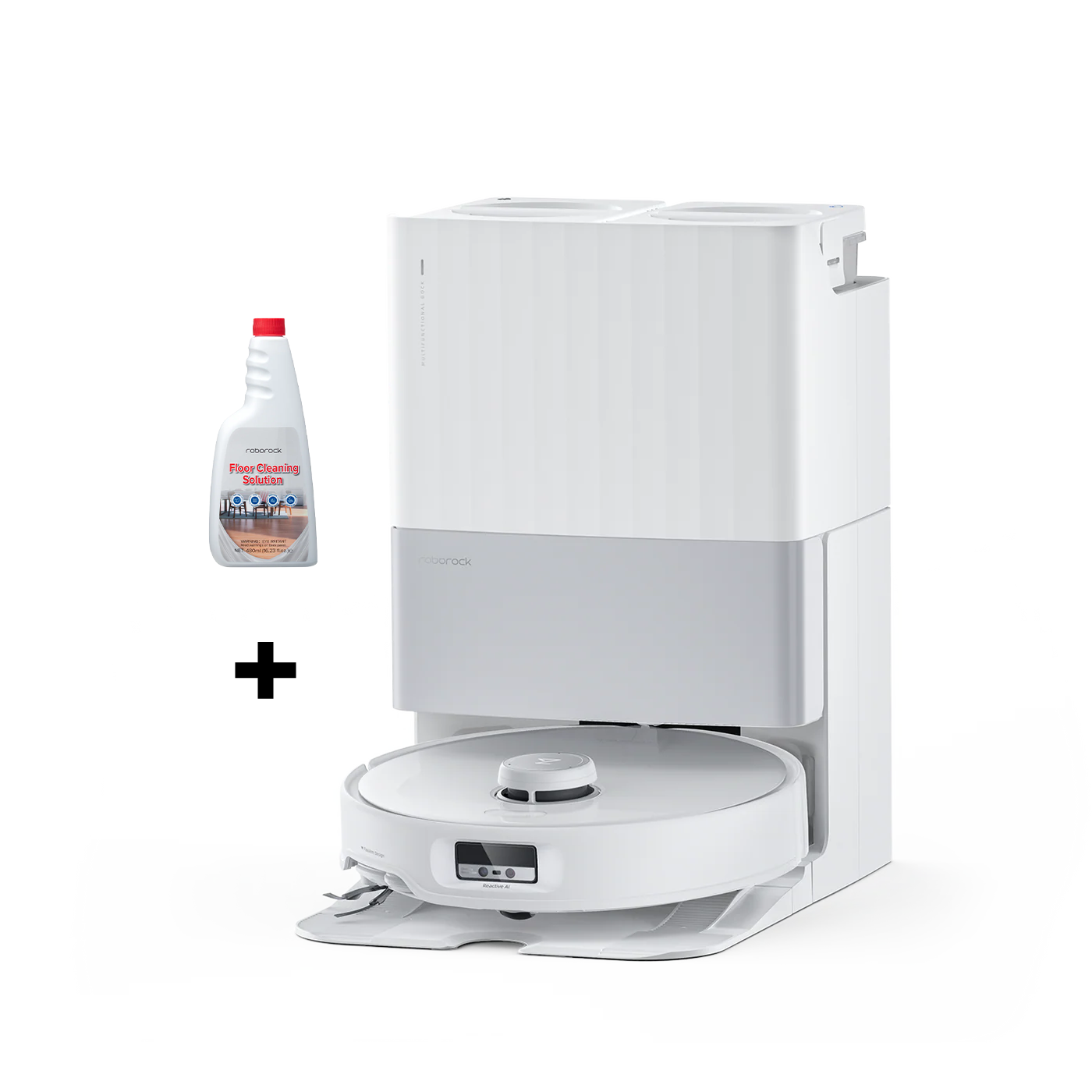 Roborock Qrevo Edge Robot Vacuum with Multifunctional Dock (White