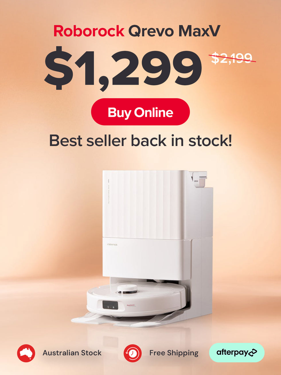 Roborock Qreno Maxv Ultra Robot Vacuum  at $1,299 - Buy online
