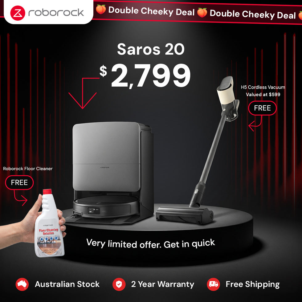 Robotic vacuum cleaner Saros20 with H5 hand vacuum and OMO floor cleaner - Bundle Deal